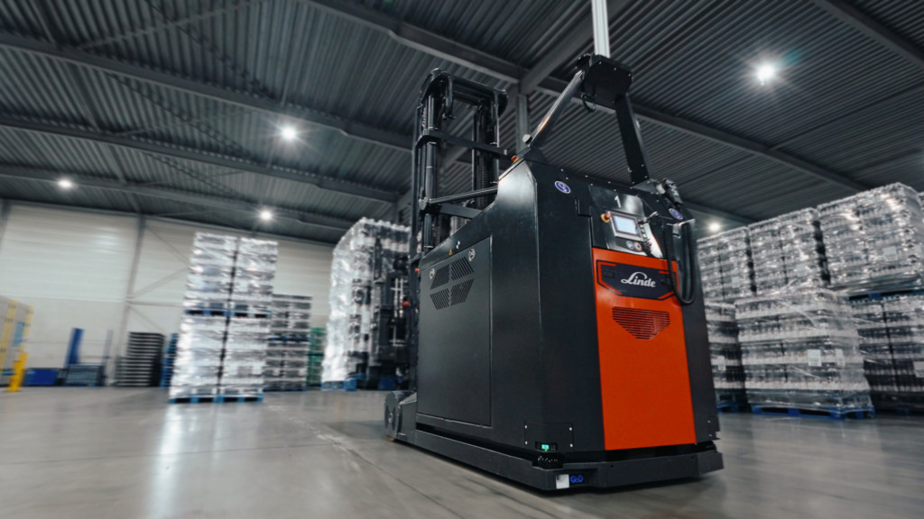 Linde I-MATIC AGV bij TOP Bronnen